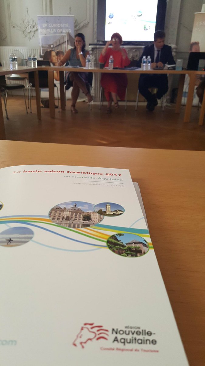 al_rousset's tweet photo. Confpresse de @sdervill et @reginemarchand sur le bilan de la saison touristique en Nouvelle-Aquitaine #tourisme https://t.co/y2kubsC53Y