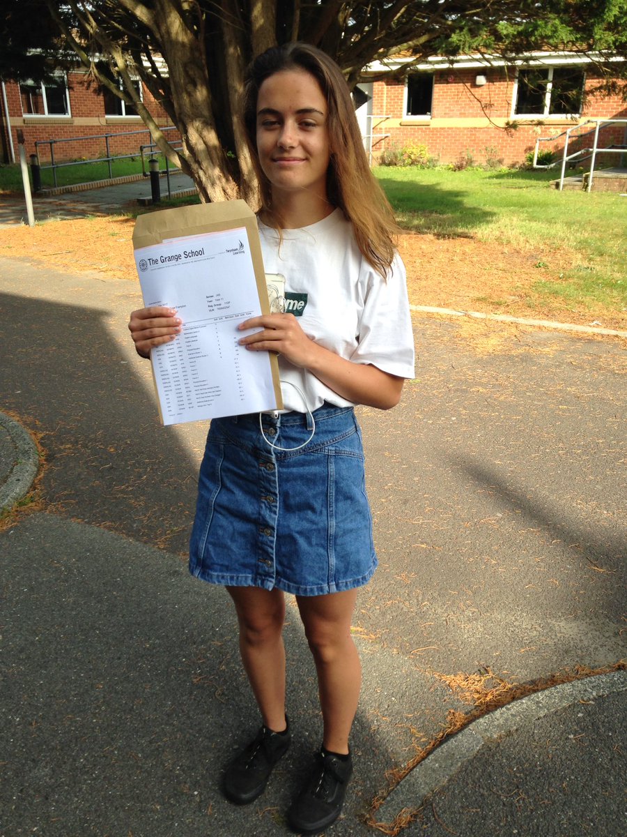 Muddy Frampton from <a href="/TheGrangeDorset/">The Grange School</a> is pleased with her #GCSEresults2017 and is moving to Reading to play football. <a href="/Bournemouthecho/">Bournemouth Echo</a>