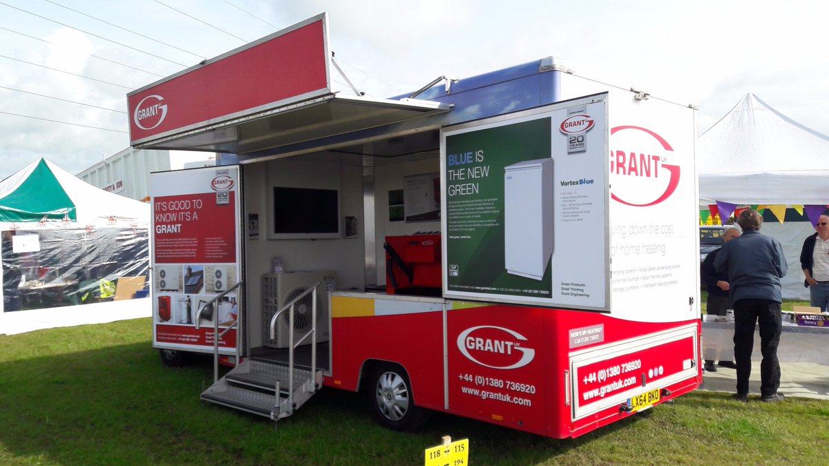 myGrantUK's tweet photo. Stewart has the #DisplayVan set up at the #Holsworthy #CountyShow today - pop by for a coffee &amp; to see our #heating products! https://t.co/7RwquASf1d