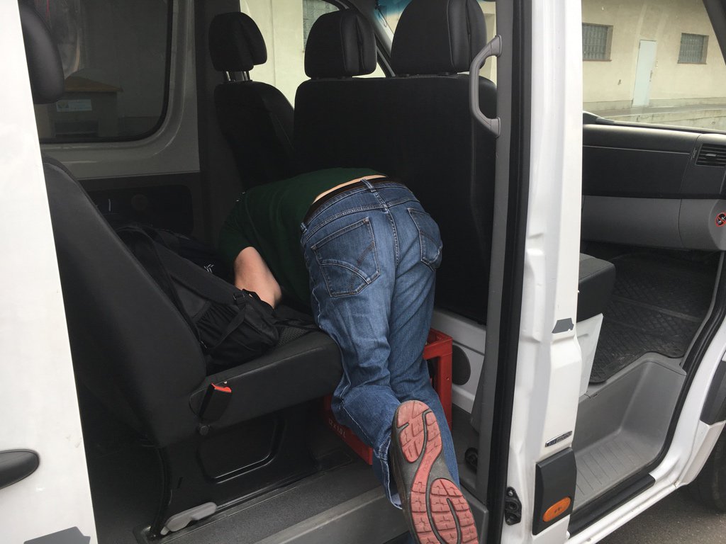 Lutz hat seinen Platz gefunden.