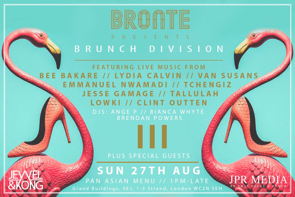 Bronte_London's tweet photo. This Sunday we present #BrunchDivision with live music &amp; delicious Pan Asian menu, 1pm til late - check it out at https://t.co/vXTIIknQV6 https://t.co/K1WjMUfZfK