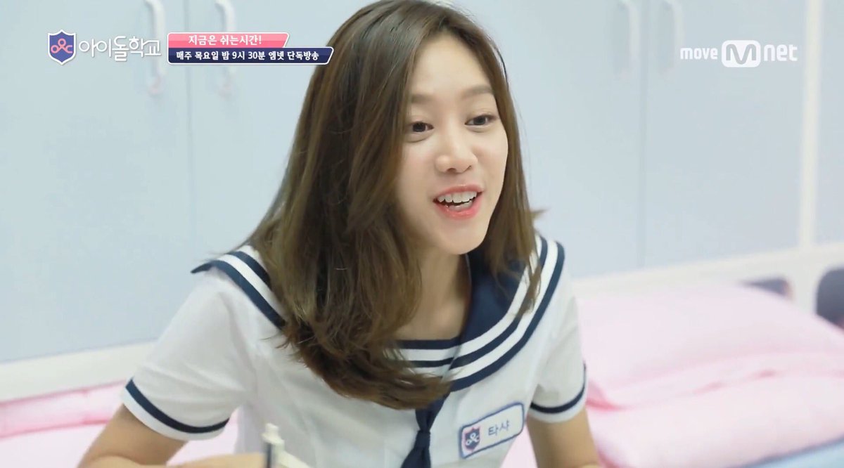 Hyojinnn's tweet photo. พี่ไม่ได้หงุดหงิด พี่ไม่ได้เกรี้ยวกราด 555 
#IdolSchool #Tasha #타샤 #ทาช่า https://t.co/aj3276WLbm