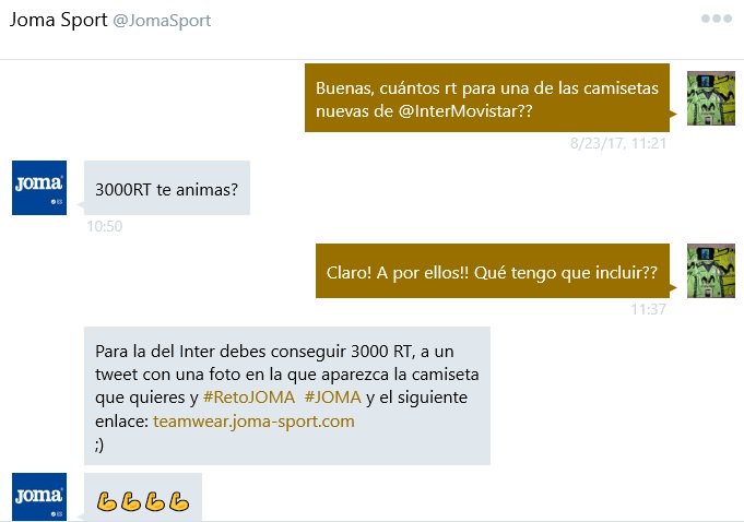 MrRobles21's tweet photo. Me uno al #RetoJOMA. 3000rt por la camiseta de @InterMovistar. https://t.co/TBMt5kSL8Y #JOMA #InteristaSoy https://t.co/bkFC9ZBkCm