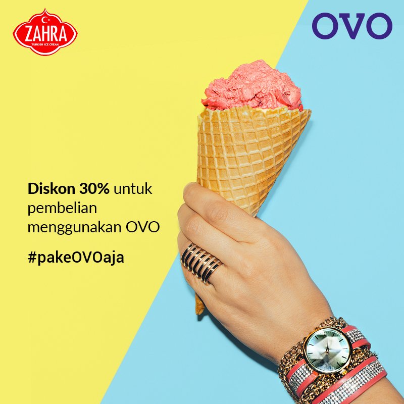 ovo_id's tweet photo. Top up #OVOCash kamu dan dapatkan diskon 30% di @zahraicecream untuk pembelian menggunakan OVO. Info: https://t.co/4Bp5d6chVm. #pakeOVOaja https://t.co/7xFzkmTmOx