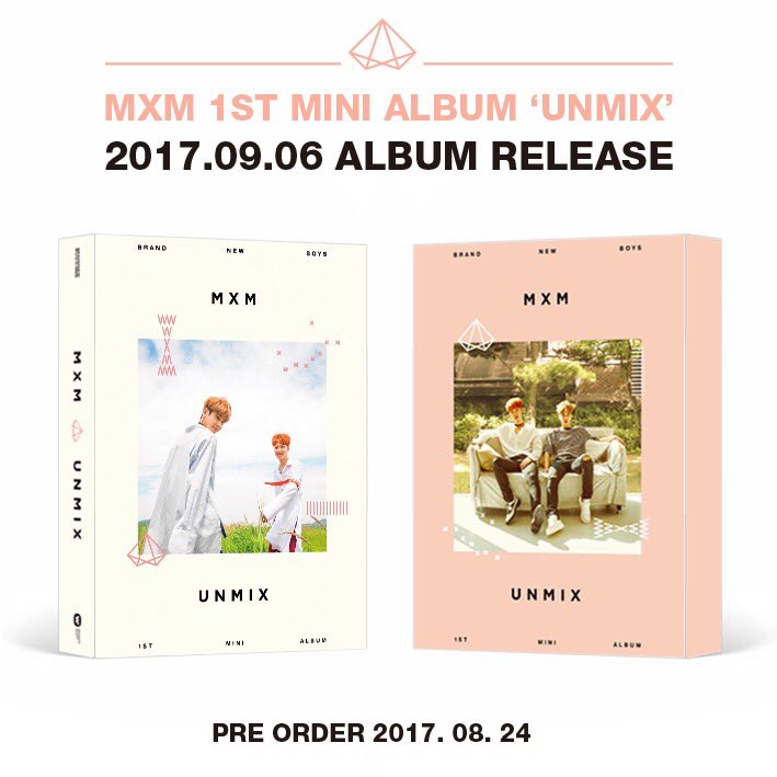 bnmboysofficial's tweet photo. [MXM/NOTICE] MXM (BRANDNEW BOYS) 1st Mini Album <UNMIX> Pre-order Notice
MXM <UNMIX> 2017.09.06 Release
#MXM #BRANDNEWBOYS #임영민 #김동현 #UNMIX https://t.co/9MvxyHvZoe