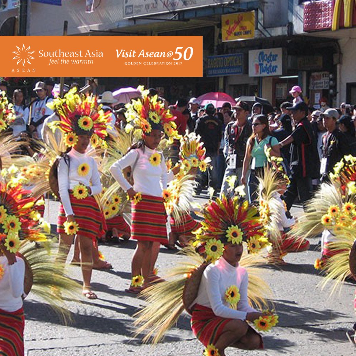 AseanTourism's tweet photo. Panagbenga comes to life with color, dance, a celebration of Codilleran culture & Grand Float Parade.https://t.co/0wH5UGaOWM #VisitASEAN@50 https://t.co/I9pBnrhxAk