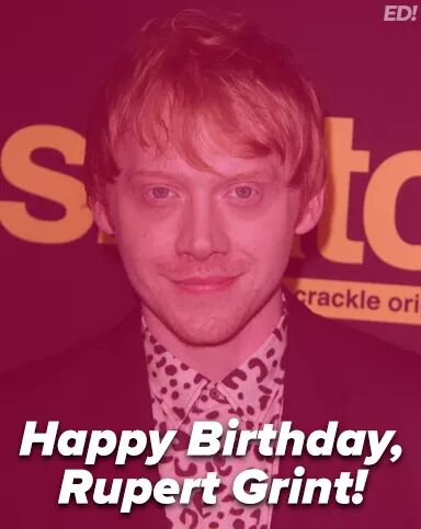 Happy birthday to Rupert Grint who turns 29 years old today! 