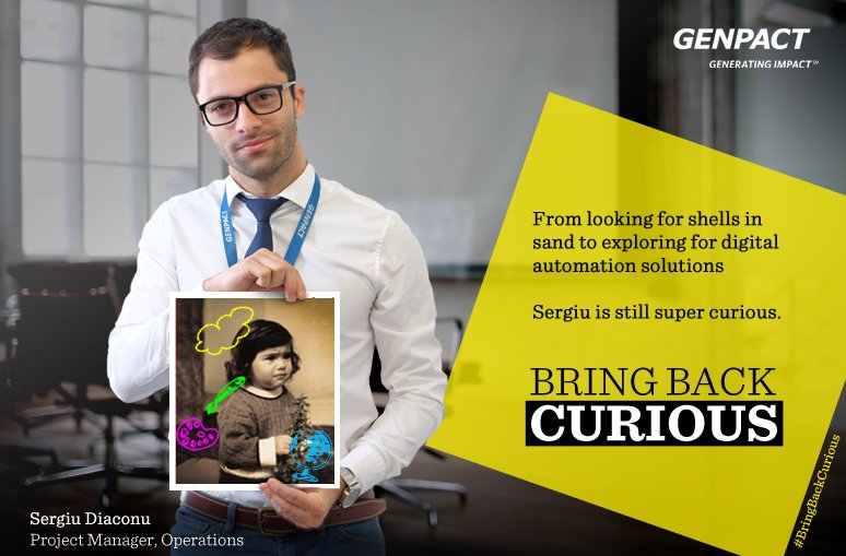 Genpact_Careers's tweet photo. See how Sergiu Diaconu -Project Manager, Operations brings back curious everyday as he designs digital solutions! #BringBackCurious #Romania https://t.co/PuAuHSI6TR