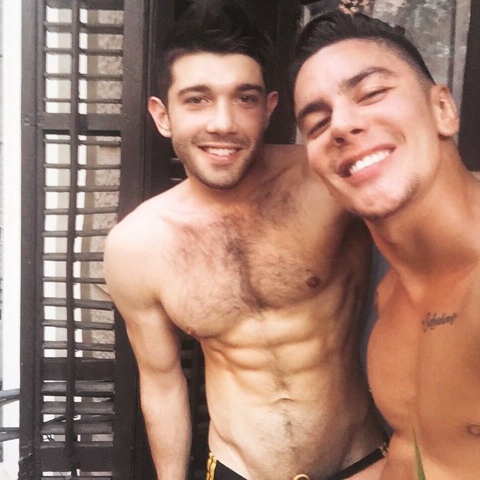 This morning with @ANGEL_CRUZ_STAR @LucasEnt @QueerMeNow @BenBatemenXXX #lucasmen #lucasent #queermenow
