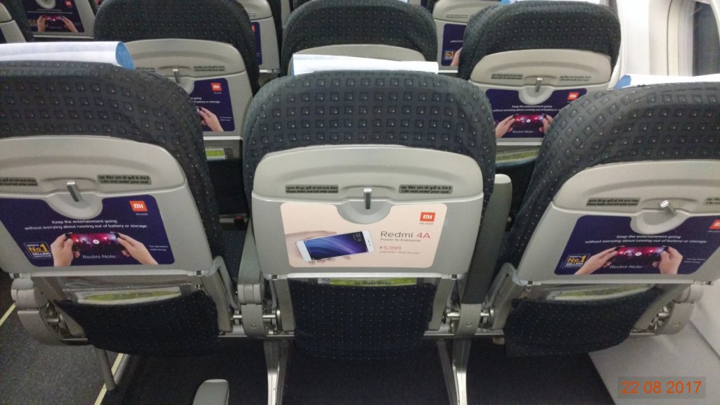Atin_OOH's tweet photo. #RedmiNote4 & #Redmi4A across #GoAir fleet. Media: Tray Table Exterior Graphics. #HighRecall #AttentionGrabbing #InflightAdvertising https://t.co/DvXdF8BYJZ