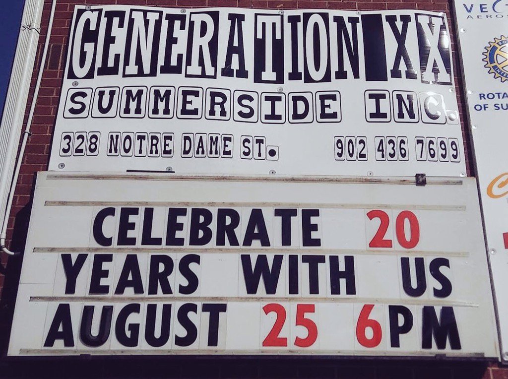 mattrainniecbc's tweet photo. 20th anniversary of @GenXXSummerside, we look back at those 20 years and future plans at 810 on 96.1 #PEI https://t.co/G5oHSjuad5