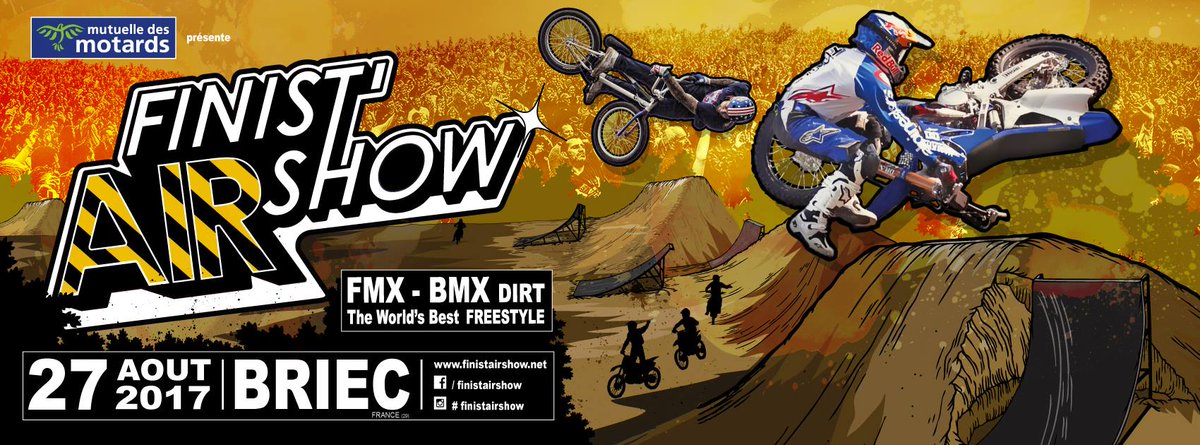 guils29's tweet photo. @FinistairShow 
Les meilleurs riders du monde sont de retours, plus motivé que jamais !!  Finist'Air Show 2017 - 27 août Briec (France) https://t.co/QBc4HLjqv5