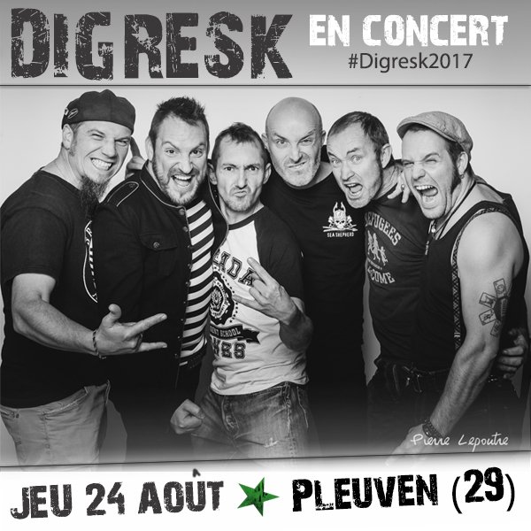 Digresk's tweet photo. On termine le mois d'août dans le Finistère à Pleuven avant d'entrer en studio le mois prochain ! #lastdate #digresk https://t.co/GVPZWuVnwD