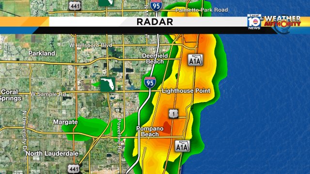 Heavy rain soaking parts of Pompano Beach, Deerfield beach, https://t.co/oernVoHVH1