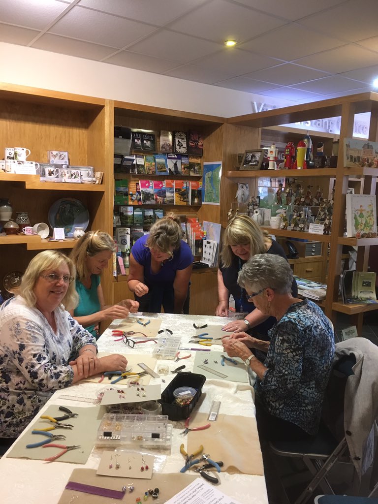 Here is our jewellery making workshop at venue visit garstang centre. And <a href="/Gillylancs/">John Gillmore</a> is here too! Next workshop at 1pm! <a href="/wyrecouncil/">Wyre Council</a>