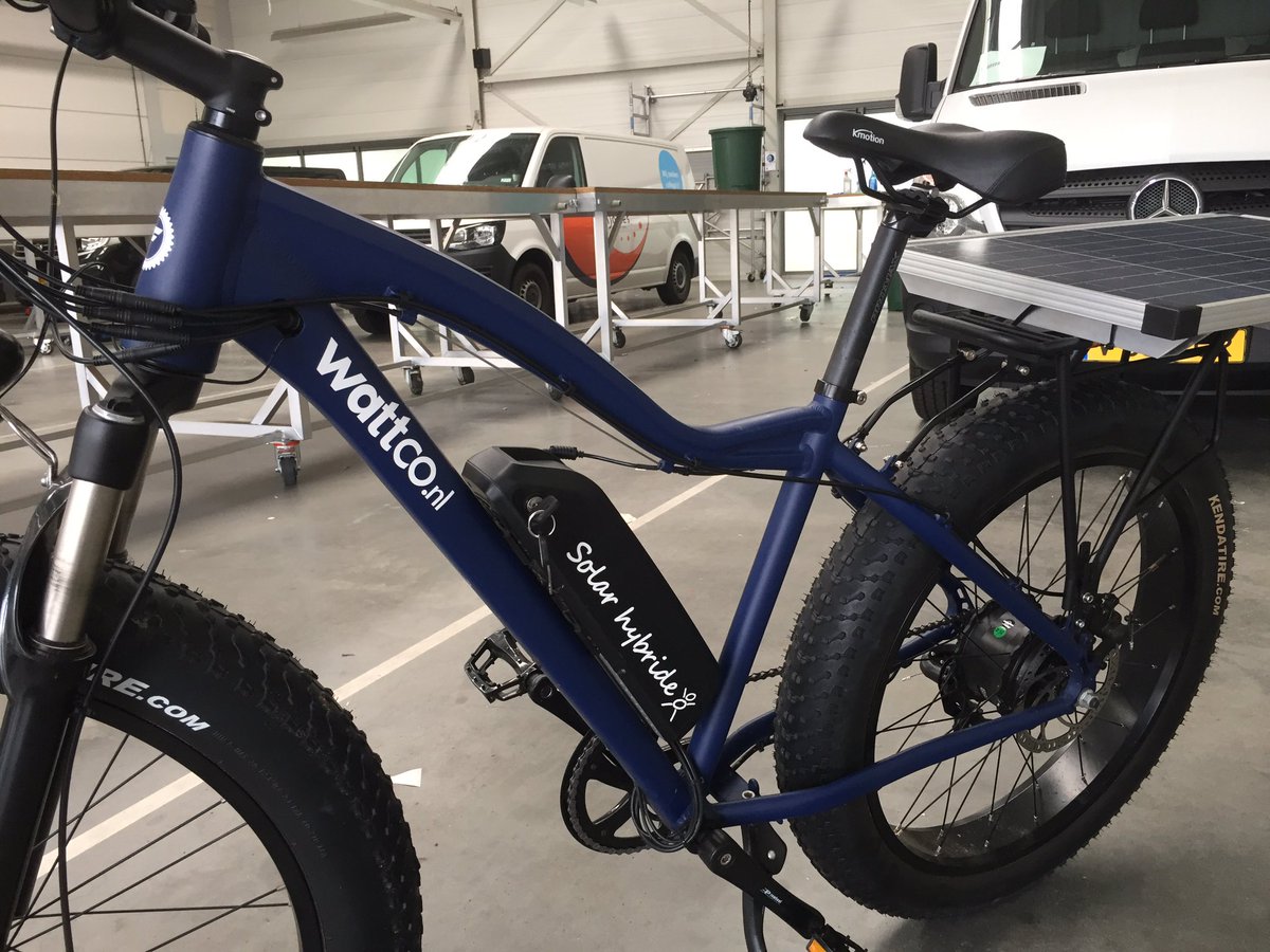 Altijd leuk zo'n innovatieve buurman als <a href="/WattcoNL/">wattco</a> !
Wat te denken van deze supersnelle solarhybrid #mtb? Geweldig toch?