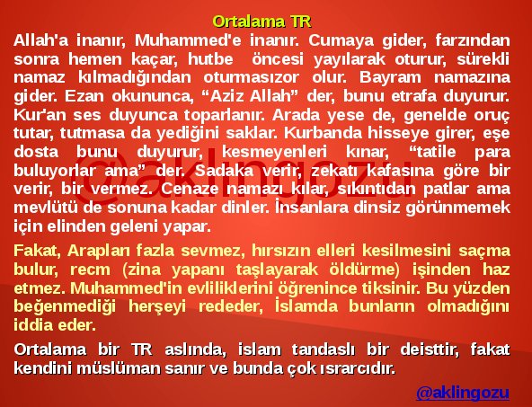 Ortalama TR ve İslam