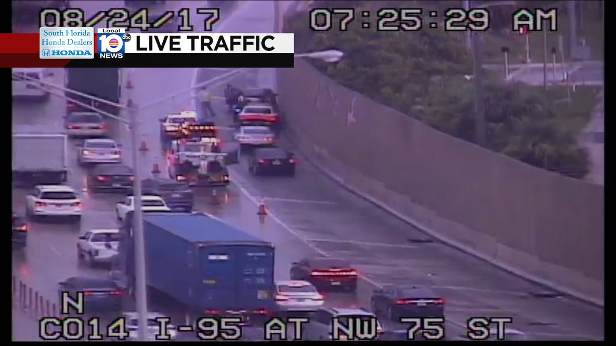 Crash on I-95 NB at NW 79th St #traffic https://t.co/A58BwTXTch
