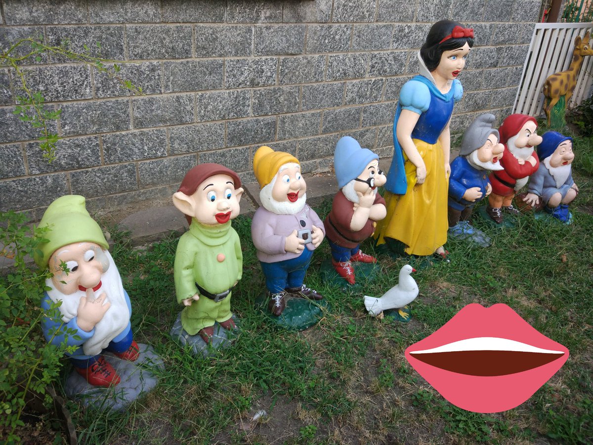 PanFocaccina's tweet photo. Quando cerchi qualcuno che ti ripari il pc ma ti imbatti nei 7 nani col rossetto #vicendediunavita https://t.co/nHtYIIpkoO