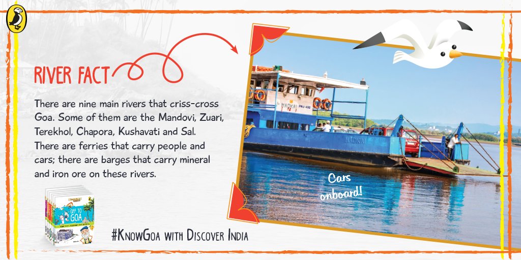 PuffinIndia's tweet photo. Here's what you need to know about Goa before you plan your next trip to its beaches! 😁

#KnowGoa with #DiscoverIndia

#SoniaMehta https://t.co/P5LAb7oXrc