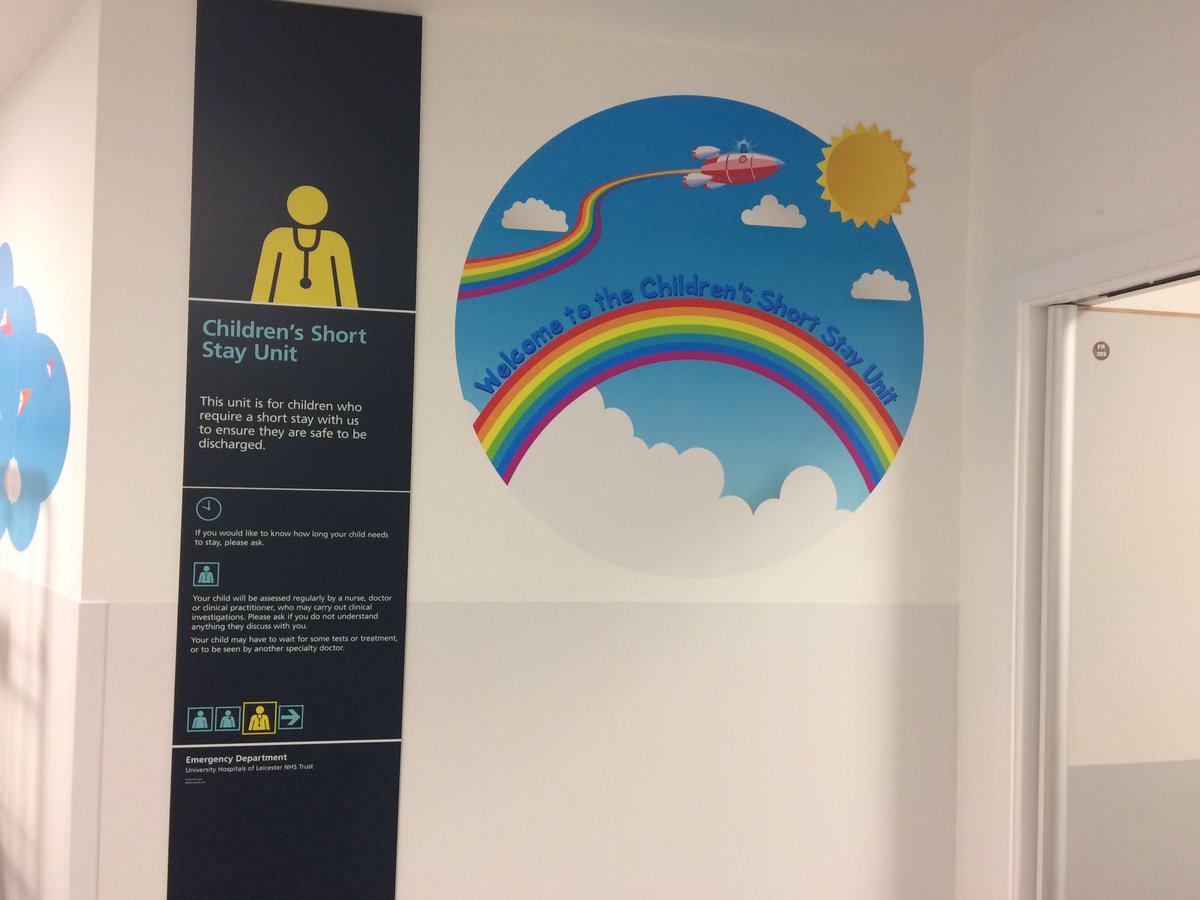 catman161's tweet image. Loving the new graphics in @Leic_hospital Children's Short Stay Unit #CSSU