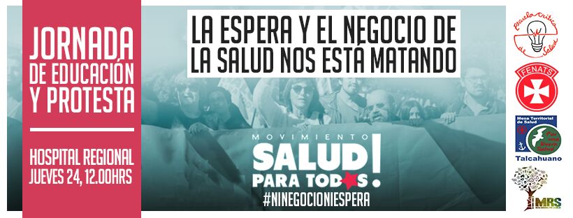 RevCaminando's tweet photo. Jornada d #Protesta y #Educación en #Salud
#NiNegocioNiEspera 
@rsumen @rvfradiopopular @Mapuexpress @escrisal @prensaopal @kvrruf @biobio https://t.co/imnxx8Ywle