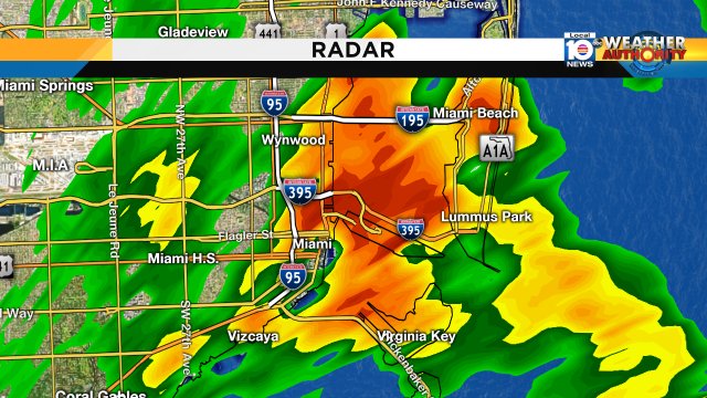 Storms slamming Miami this morning, drive safe! https://t.co/cXW4ubRAvO