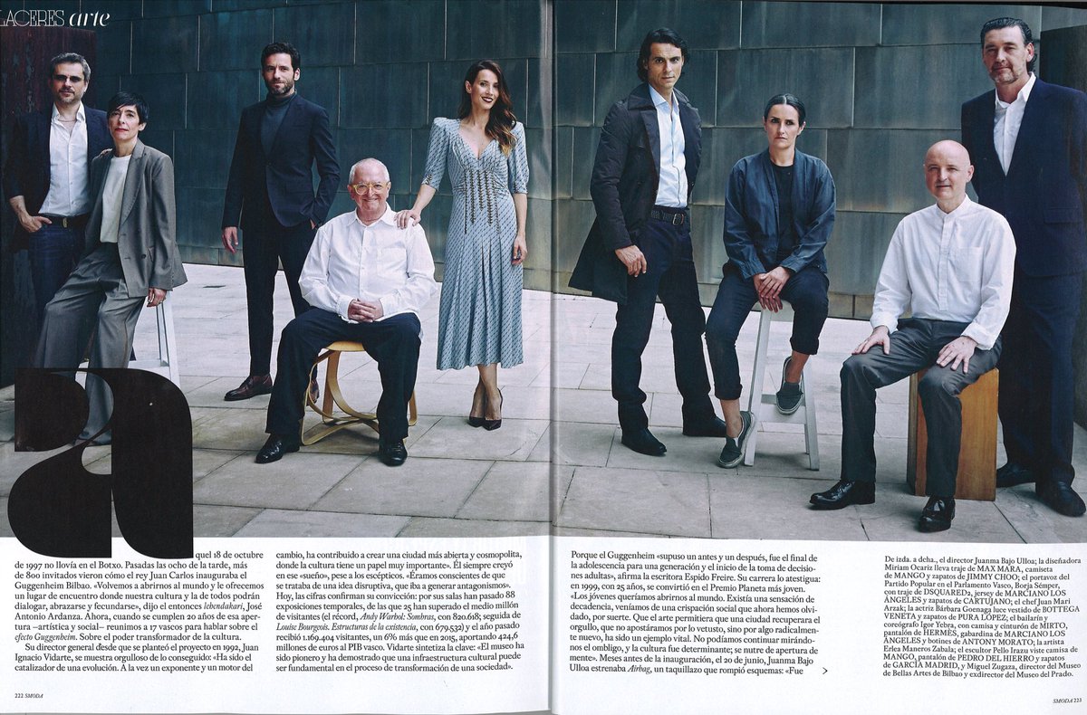 Eskerrik asko @s_moda de <a href="/el_pais/">EL PAÍS</a> Encuentro en bilbao de vascos para celebrar el XX aniversario del <a href="/MuseoGuggenheim/">Guggenheim Bilbao</a> #amigos