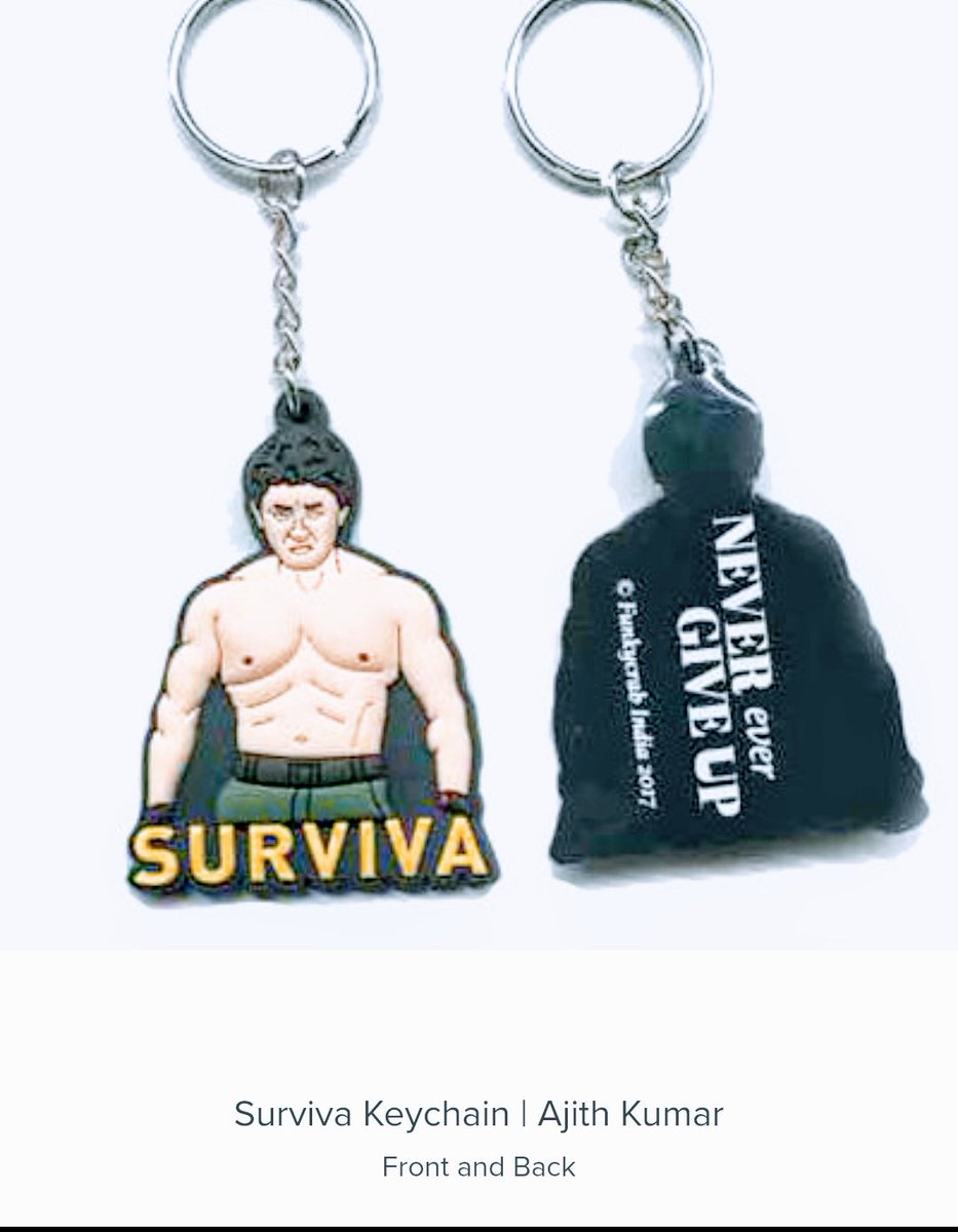 FunkyCrabIndia's tweet photo. Get your Hotselling #SURVIVAKEYCHAIN today at https://t.co/kCGShEKeWl | Celebrate the Blockbuster | #Vivegam #Ajith25 #VivegamDay https://t.co/kh7rCEU0Dt