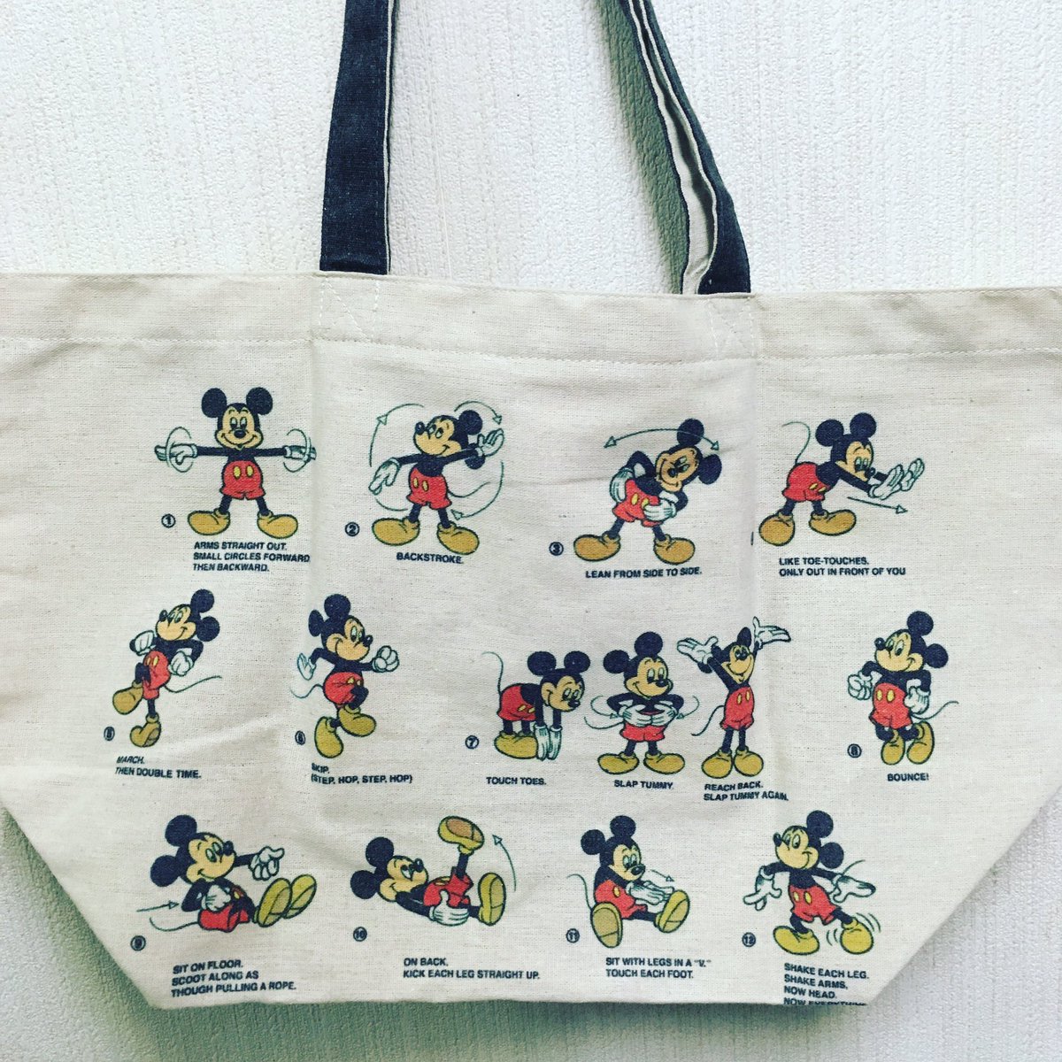 Twitter पर とら きょうしまむらで買ったミッキーマウス準備体操バッグさいきょうにかわいいので見てください