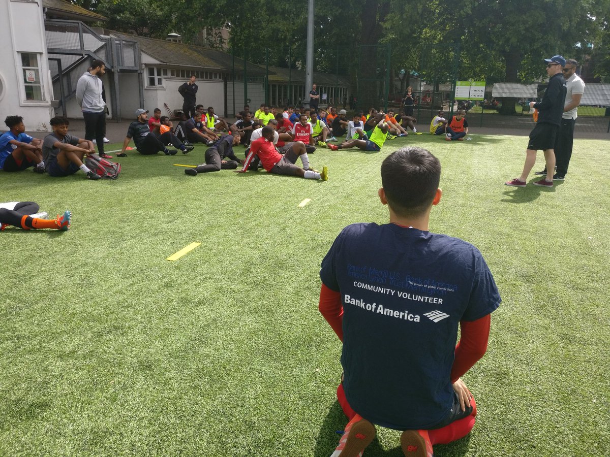 Kick off! <a href="/Street_League/">Street League</a> footy tournament is on! Cmon Street League teams! Thanks to <a href="/BofAML/">BofAML</a> for the players/referees &amp; support!