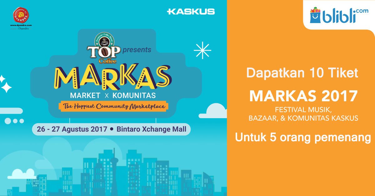 bliblidotcom's tweet photo. Siapa yang mau dapat Tiket gratis ke #Markas2017? Coba retweet tweet ini 🙌🙌! Dan tunggu kuisnyaaaa! https://t.co/WaCksLZMh5