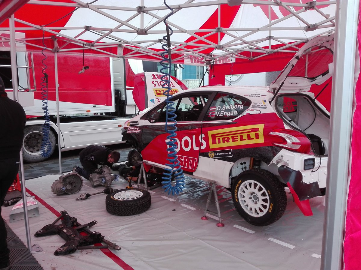 Karlip1's tweet photo. Service park being set up #SERally https://t.co/yBNIRiYuoO