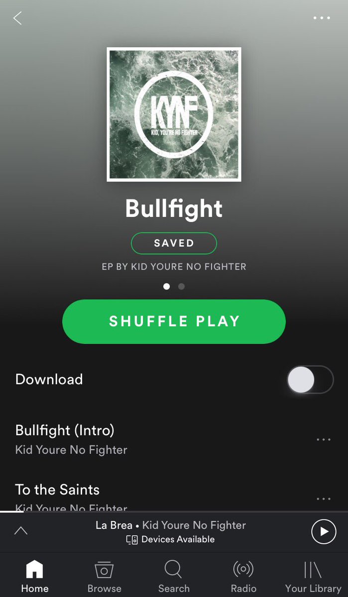 kynfmusic's tweet photo. The day is finally here. Our EP, Bullfight, has arrived. Find us on @AppleMusic and @Spotify. #kynf #newmusic #albumrelease #localmusic https://t.co/TcQKRcLjrg