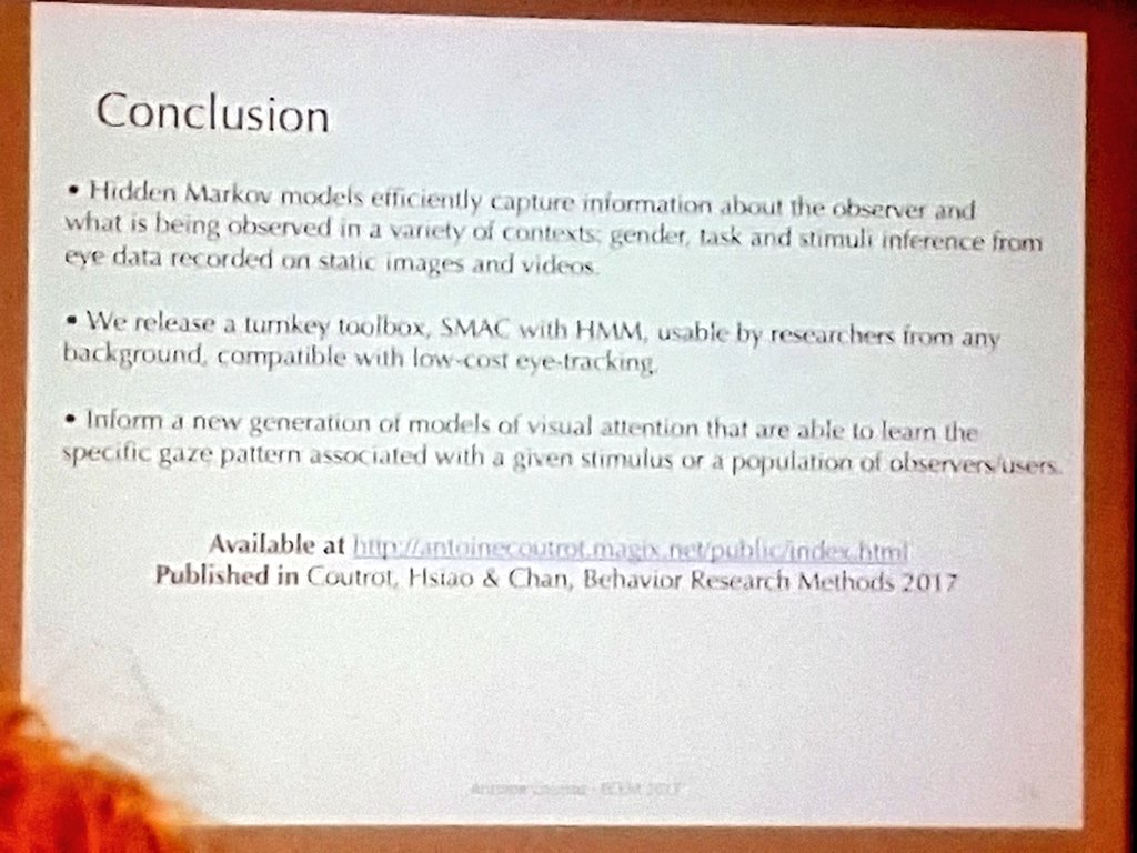 HalszkaJarodzka's tweet image. Coutrot presents a new tool for #scanpath calculation - also on dynamic stimuli #ECEM2017 #eyetracking