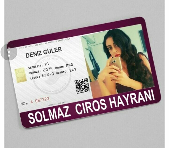 Bu arada benim adim deniz☺☺kendime hayran kartı yaptim nasıl olmuş😍😍