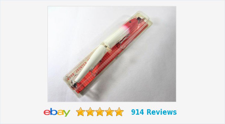 EtagereAntiques's tweet photo. #CreekChub Wood Jointed #Pikie Red and White 10 1/2" Original Package #eBay #fishing https://t.co/GPdO8VENIy https://t.co/gFAKGDBSwQ