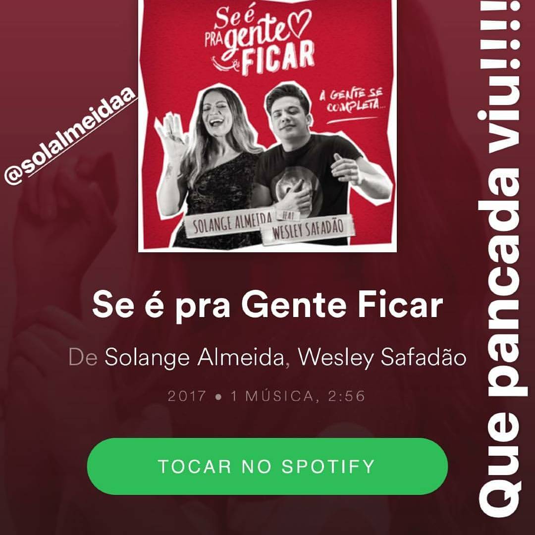 AntoniaMariaG20's tweet photo. #SeÉPraGenteFicar @SolAlmeidaa  e @WesleySafadao https://t.co/kRlU0dwayf