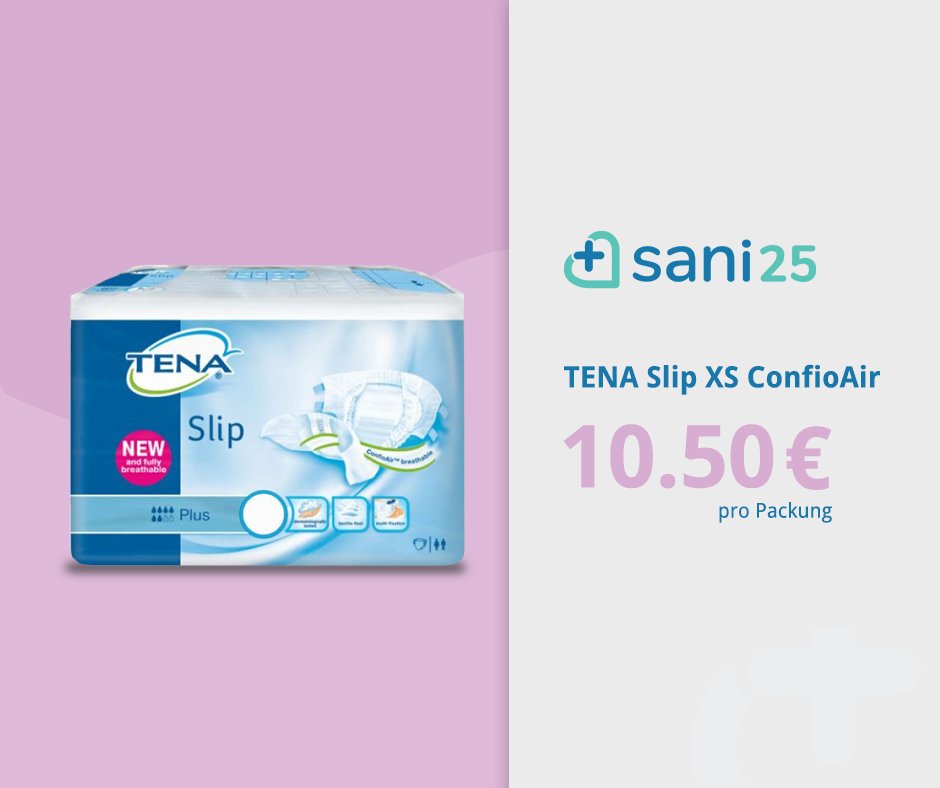 Sani25_de's tweet photo. TENA Slip XS ConfioAir #Jetzt #kaufen ► https://t.co/mFX1EzHKr9 

#Sani25 #Inkontinenz #Windel #TENA #Blasenschwäche https://t.co/Hg4BiqAmyu