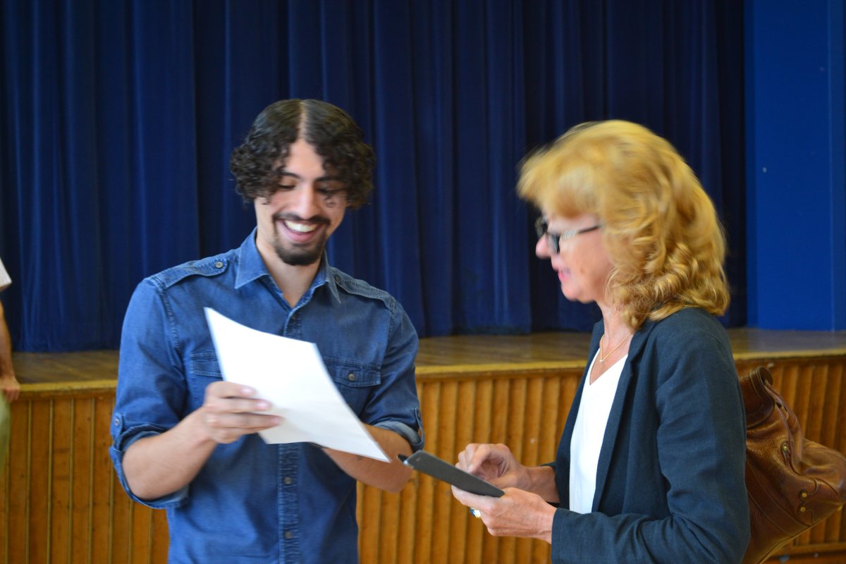 Lots of proud parents today! Congratulations to all of our students this morning - smiles all round! #alevelresultsday <a href="/ChesterChron/">Chester Chronicles</a>
