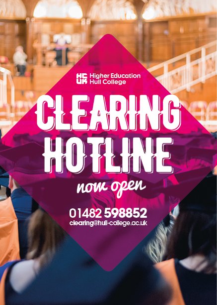 hullcollegegrp's tweet photo. Don't worry if your results mean you need to change your plans, call our clearing hotline to discuss your options  on 01482 598852 #clearing https://t.co/BoV76kDiP3