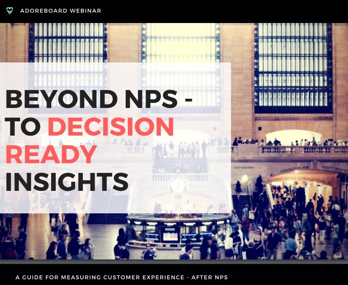 Adoreboard's tweet photo. Webinar live! Customer Experience beyond NPS, featuring guest speaker @JDodkins. #customer #insights #CX #beyondNPS https://t.co/lRRWMipev9