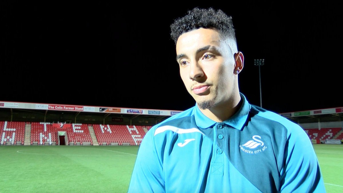 SwansOfficial's tweet photo. “I know what I am about and I just want to prove that to people on the pitch.”

📰 A positive debut: https://t.co/0GFTfIctXR https://t.co/p4T4islJj4
