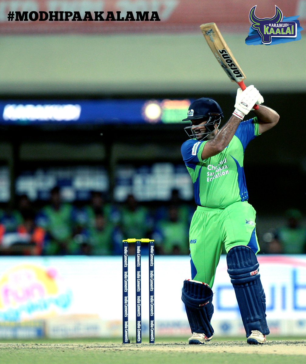 TeamTiruppur's tweet photo. #SAniruda smacks one to the covers against the LYCA Kovai Kings
on Wednesday.
#TNPL2017 #KaraikudiKaalai #modhipaakalama https://t.co/x9F2NtVf7a