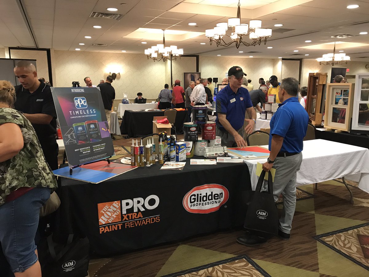 GRebstadPPG's tweet photo. Thanks to our partners at Home Depot for opportunities like this! SJREI vendor showcase in Cherry Hill, NJ. @HDProNJMetro #PPGTimeless https://t.co/X784ngii6c