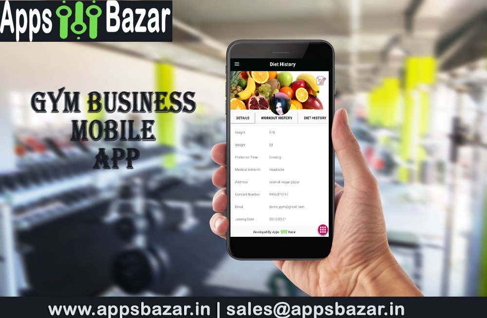 AppsBazar4U's tweet photo. #AppsBazar #GymMobileApp manage your gym business and provide best services to your customer Read more:- https://t.co/gIQh168a8J https://t.co/tRHn7sFOFC