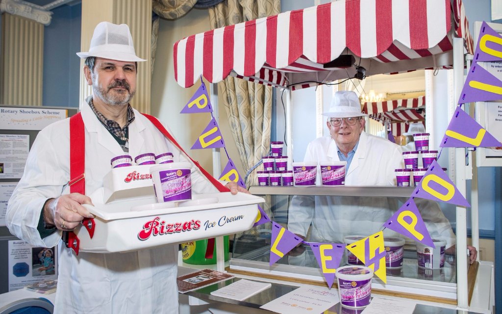 #Purple4Polio ice cream has raised enough to fund over 9,000 polio vaccines. Order before the summer sun disappears! ow.ly/6H6j30etkc1