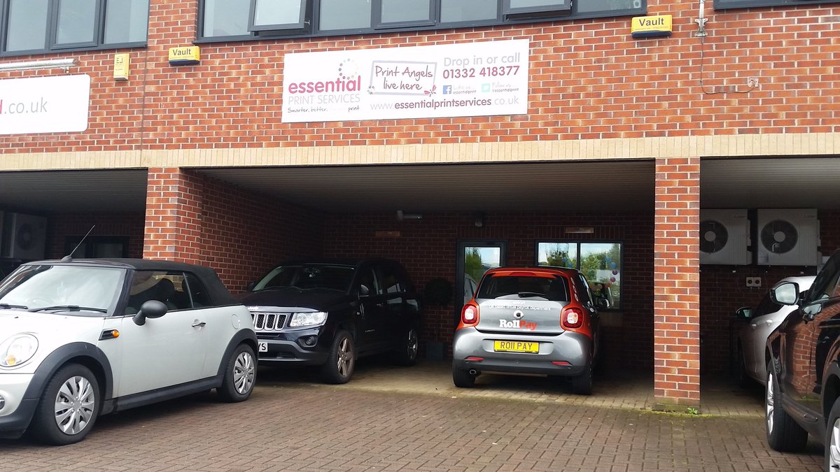 Derby10m's tweet photo. Just collected our special banners from @essentialprint. Look out for them! For print services, highly recommend you go to the #printangels https://t.co/NIFe4d7wqS
