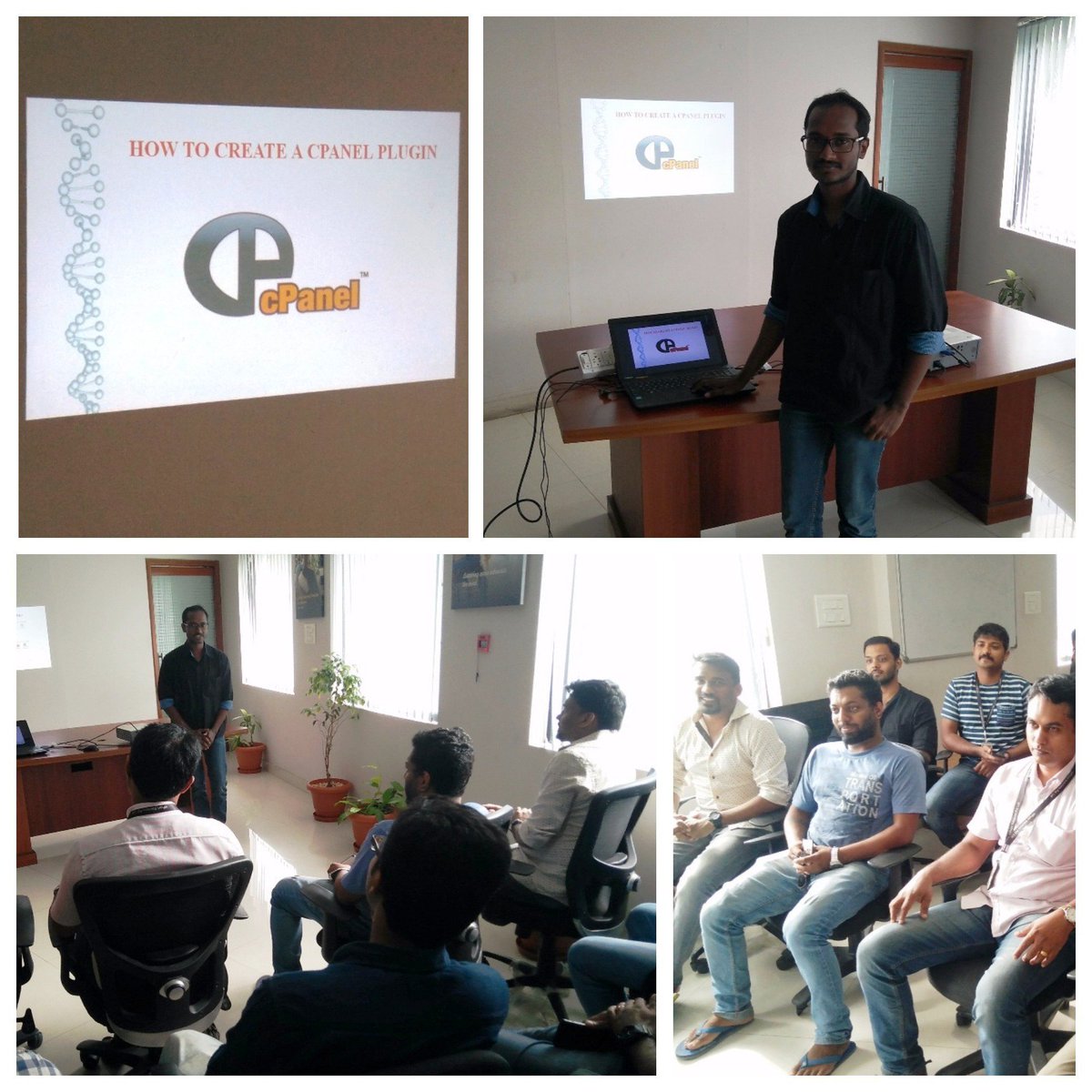 vipointindia's tweet photo. Technical Seminar on "Introduction on cPanel plugin creation" given by Chandu Mohan https://t.co/Td8OCSTAD4