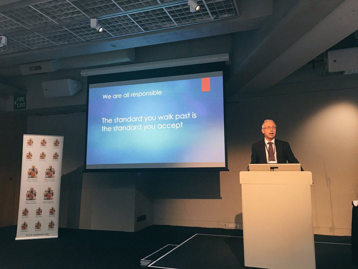 Final presentation of the day from <a href="/spencerwbeasley/">Spencer Beasley</a> - The standard you walk past is the standard you accept  #RACSNZ17 #LOWR